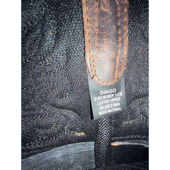 Dingo Willie Western Ankle Boots DI865 Brown Leather Embroidered Women's 9.5M - Picture 9 of 12